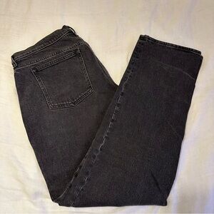 Abercrombie Curve Love Mid rise 90s Straight Jeans